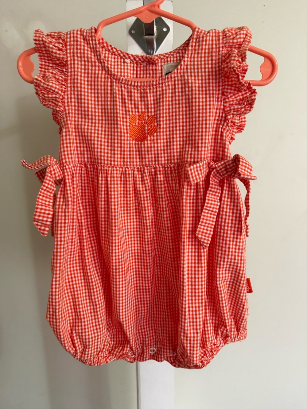 Team Garb Clemson Bubble Romper